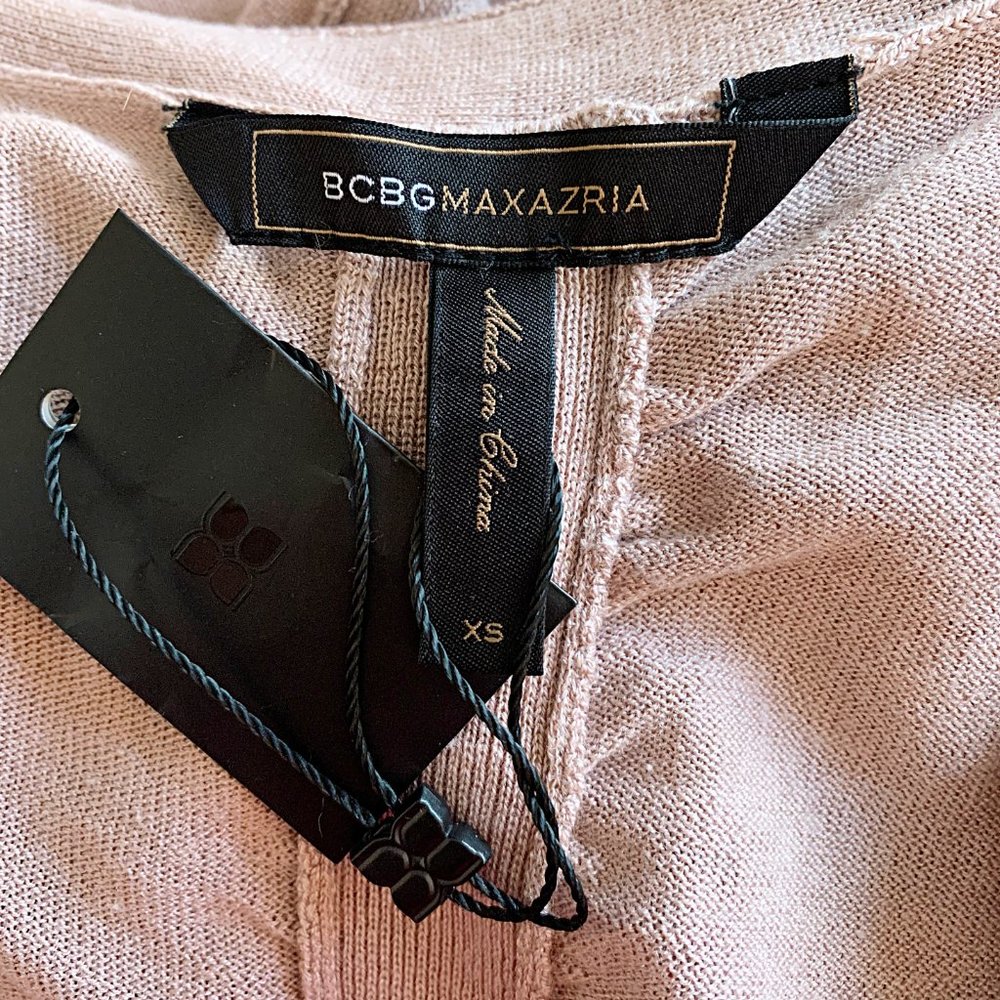 BCBGMAXAZRIA Ksana Silk-Cashmere Sleeveless Wrap Vest in Mauve Rose - Picture 5 of 8